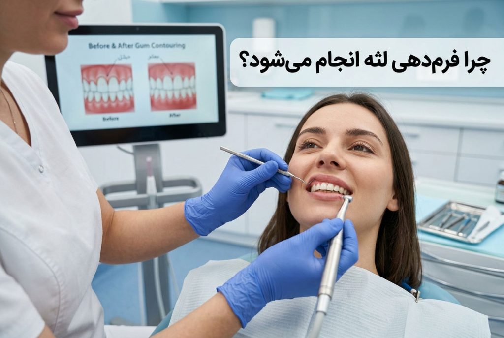 چرا فرم‌دهی لثه انجام می‌شود؟