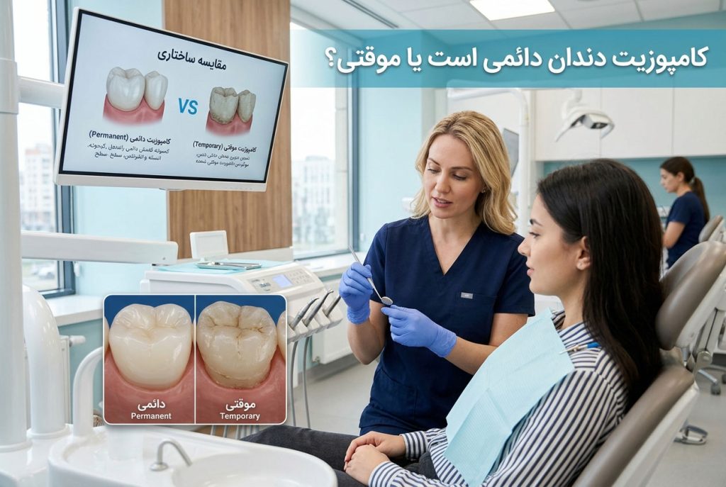 کامپوزیت دندان دائمی است یا موقتی؟