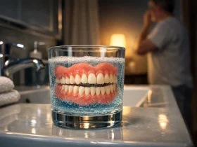 چرا نباید با دندان مصنوعی بخوابیم