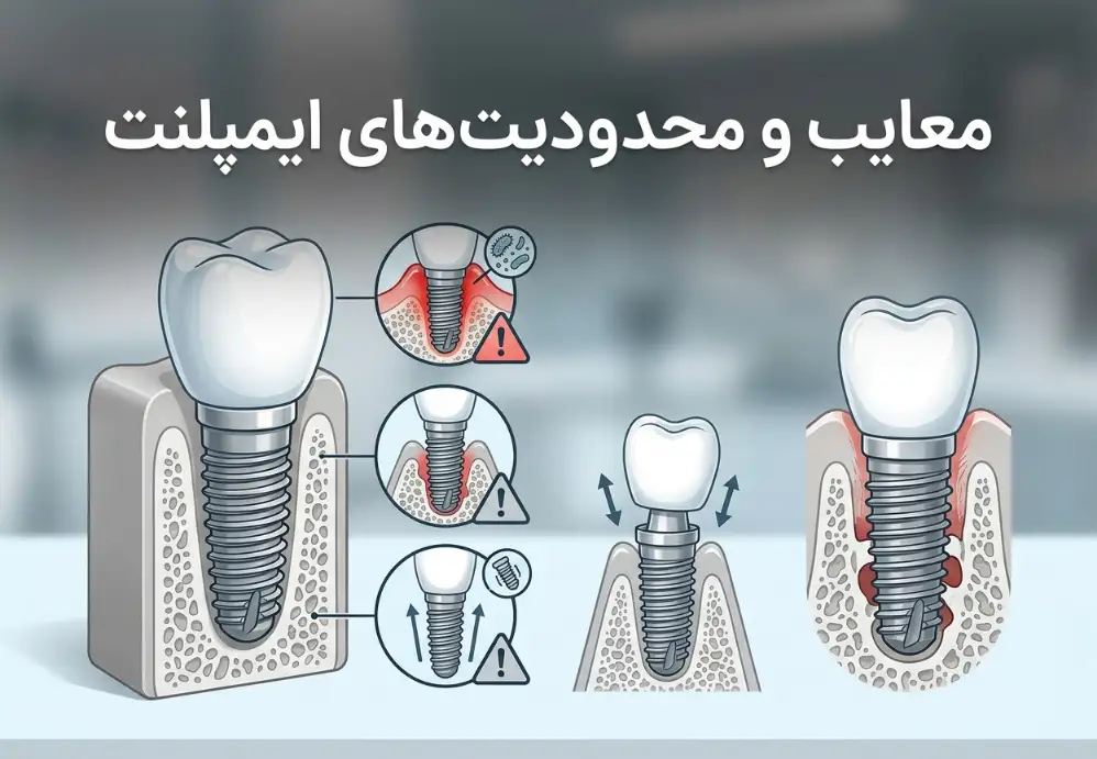 معایب و محدودیت‌های ایمپلنت