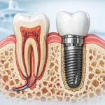 ایمپلنت روی ریشه دندان چیست