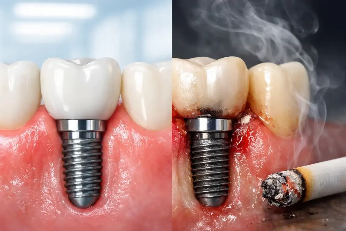 چگونگی تأثیر سیگار بر ایمپلنت دندان