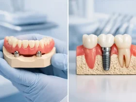 ۴ فرق اوردنچر با ایمپلنت دندان