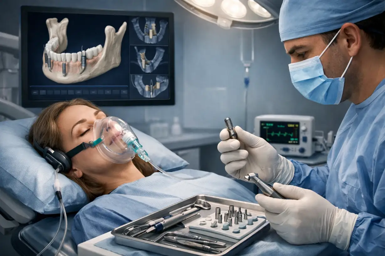 ایمپلنت دندان با بیهوشی چیست