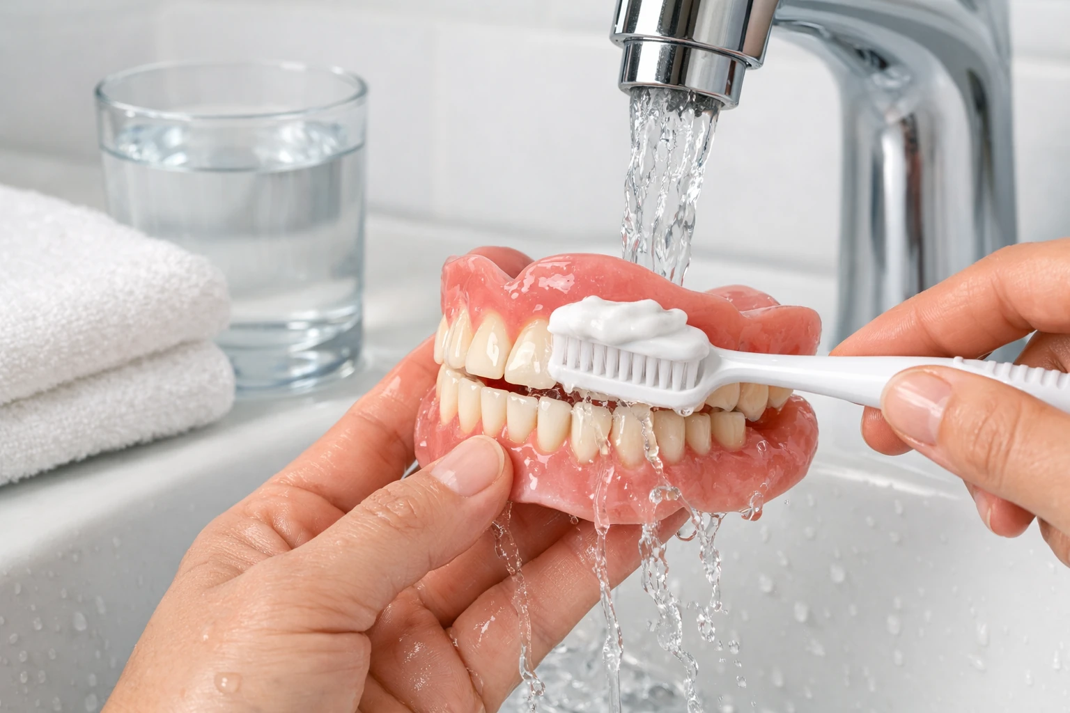 مراقبت از دندان مصنوعی