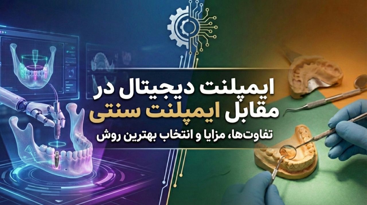 ایمپلنت دیجیتال در مقابل ایمپلنت سنتی