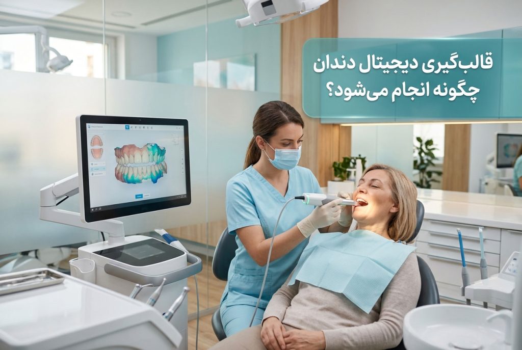 قالب‌گیری دیجیتال دندان چگونه انجام می‌شود؟